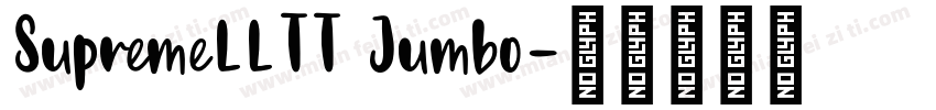 SupremeLLTT Jumbo字体转换